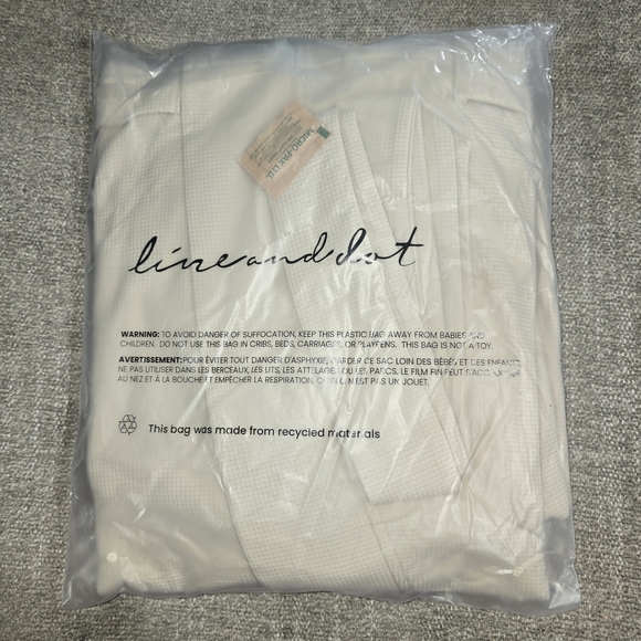 Cream Waffle Knit Robe - Picture 2 of 2